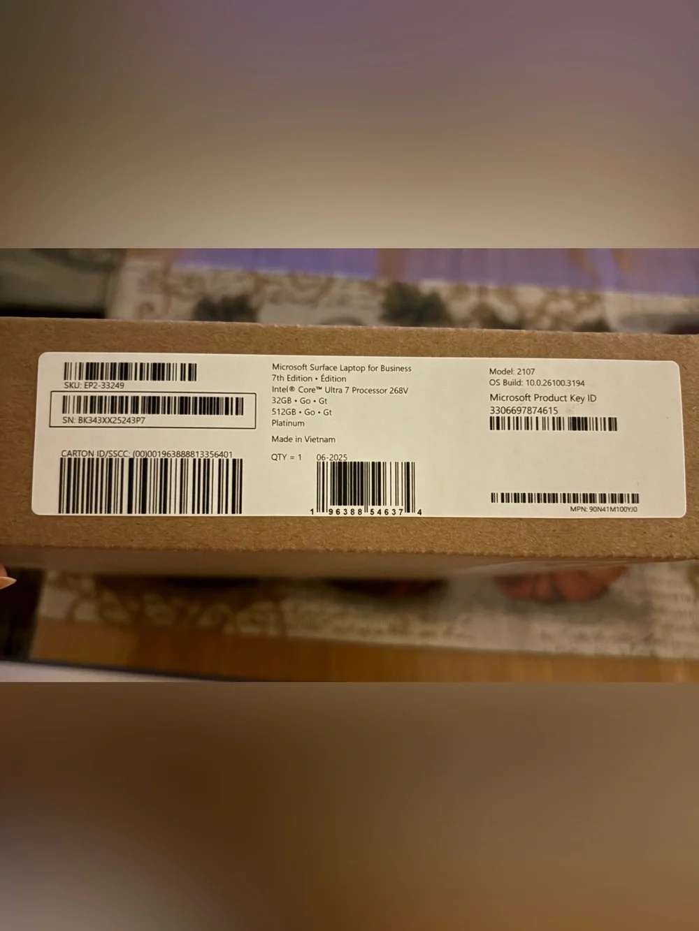 Microsoft Surface Laptop for Business 7th Edition
